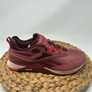 New REEBOK Nano X3Adventure Training Shoe Sedona Rose Classic Maroon Neon Cherry